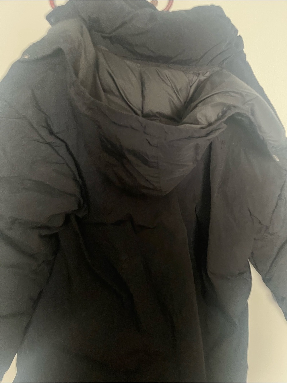 Jordan Black Quilted Puffer Coat with Hood